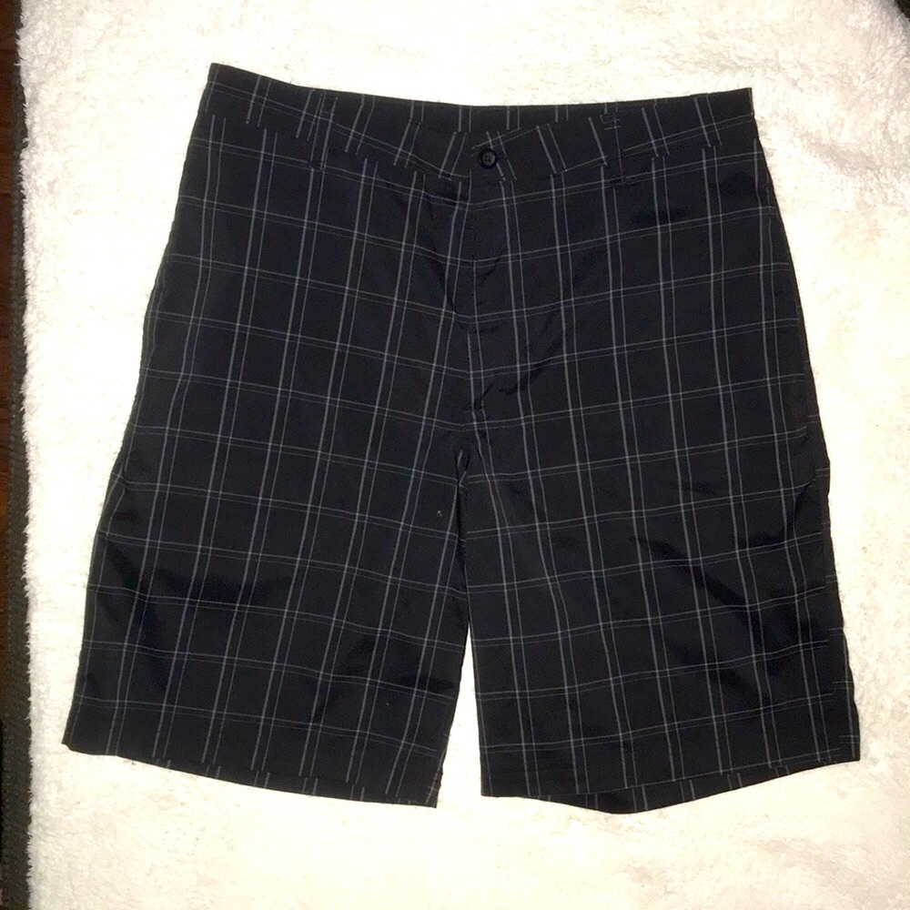 Champion Flat Front Plaid Men’s Shorts  34